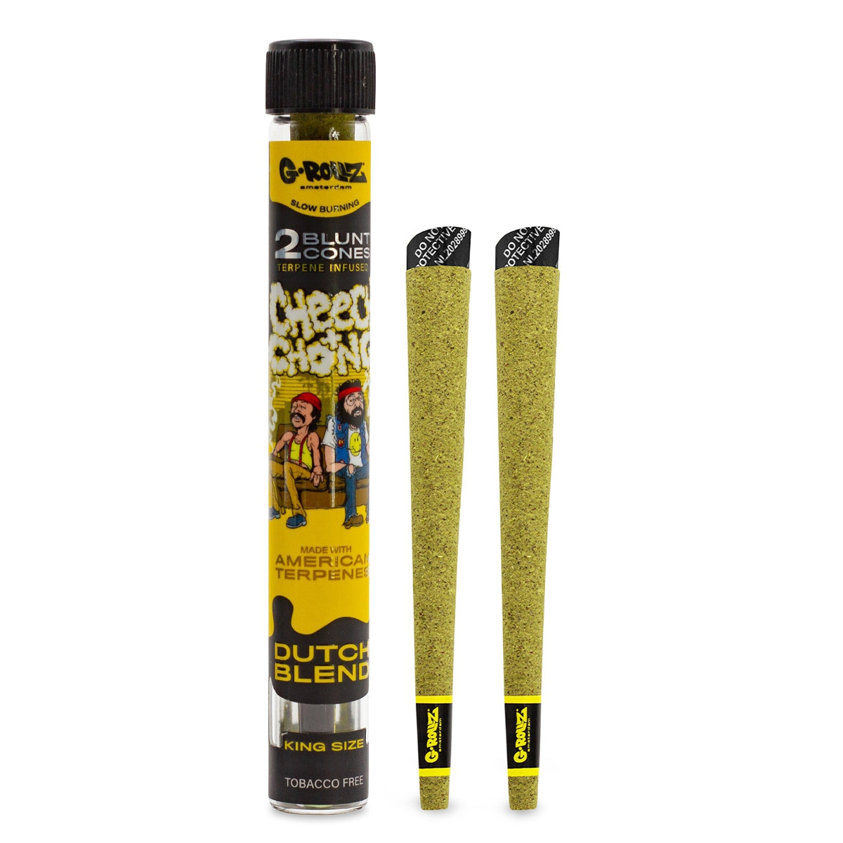 G-Rollz | Cheech & Chong(TM) 2x Terpene Infused Cones 'Dutch Blend' (12 Pack Display)