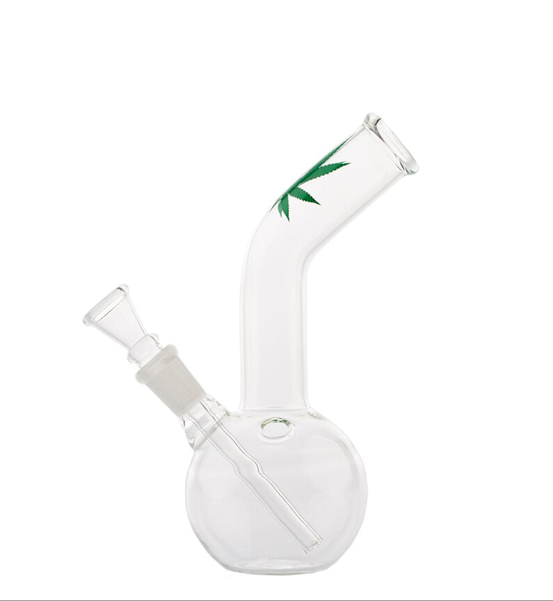 Leaf | Small Leaf Bouncer Saxo Glass Bong- H:16cm- Ø:24mm- SG:12mm
