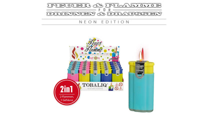 Lighter 2in1 “Fire & Flame” Neon Mix