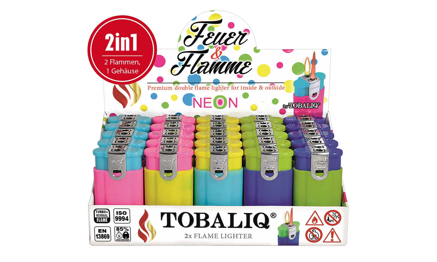 Lighter 2in1 “Fire & Flame” Neon Mix