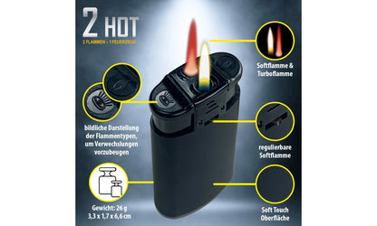 Lighter 2in1 “Fire & Flame” Neon Mix