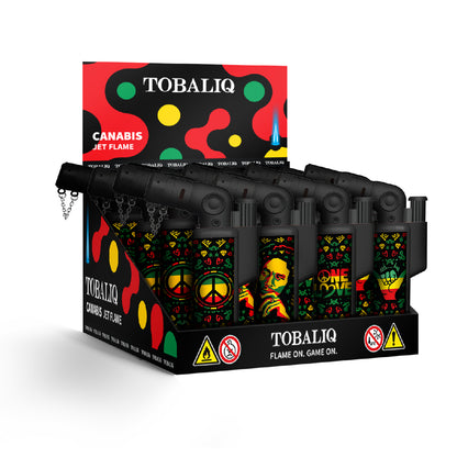 TOBALIQ Jet Flame Lighter UV CANABIS
