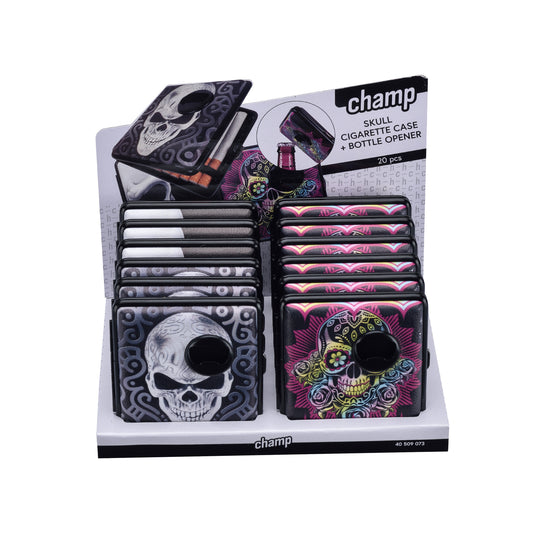 CHAMP SKULL CIG+BOTTLE OPENER 20PCS-DL12