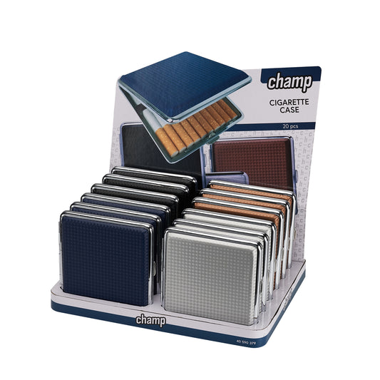 CHAMP DIAMOND PU CIG. CASE 20 PCS -DL-12