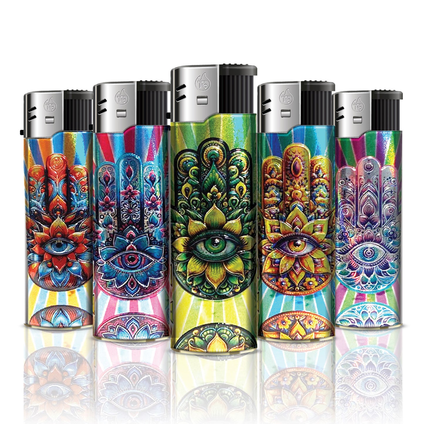 TQ aluminum motif lighter Fatima's Hand