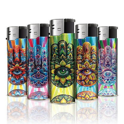 TQ aluminum motif lighter Fatima's Hand
