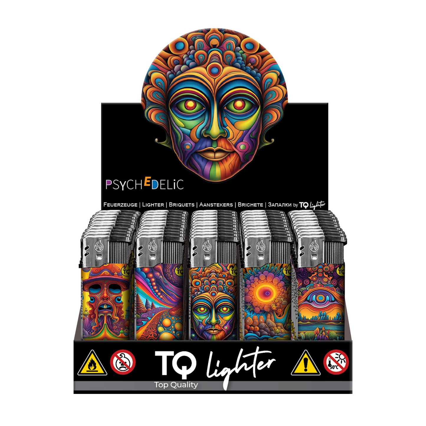 TQ motif lighter PSYCHEDELIC