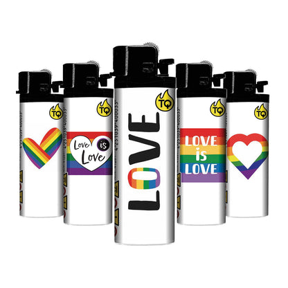 TQ Flint Motif lighter LOVE IS LOVE