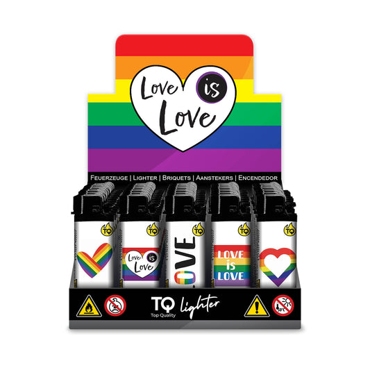 TQ Flint Motif lighter LOVE IS LOVE