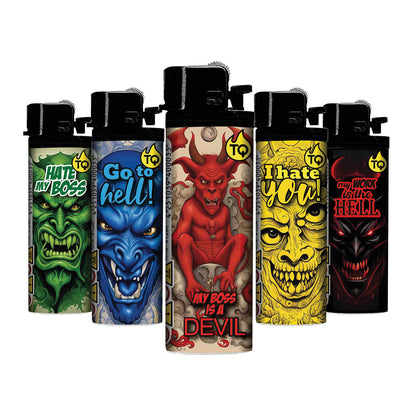 TQ Flint Motif Lighter DEVIL IN HELL