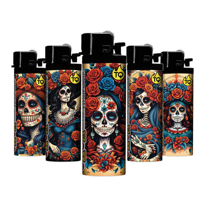 TQ Flint Motif lighter LA CATRINA