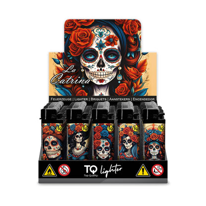 TQ Flint Motif lighter LA CATRINA