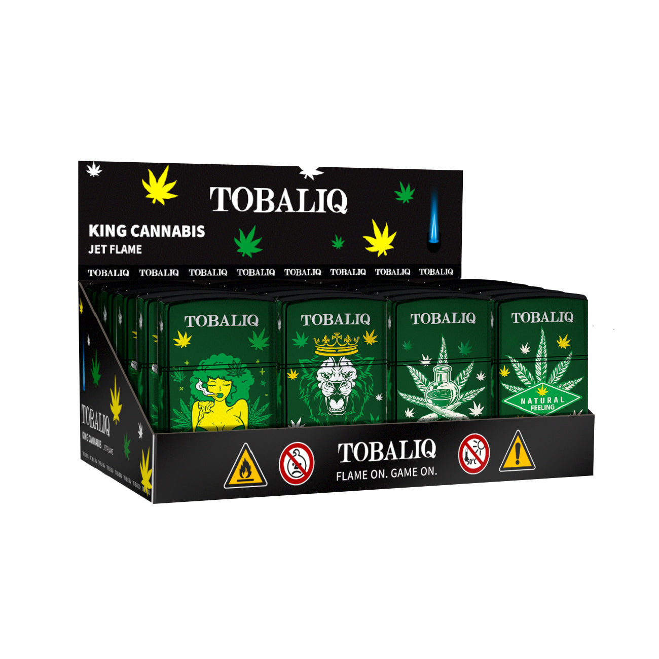 TOBALIQ Jet Flame Lighter KING CANNABIS