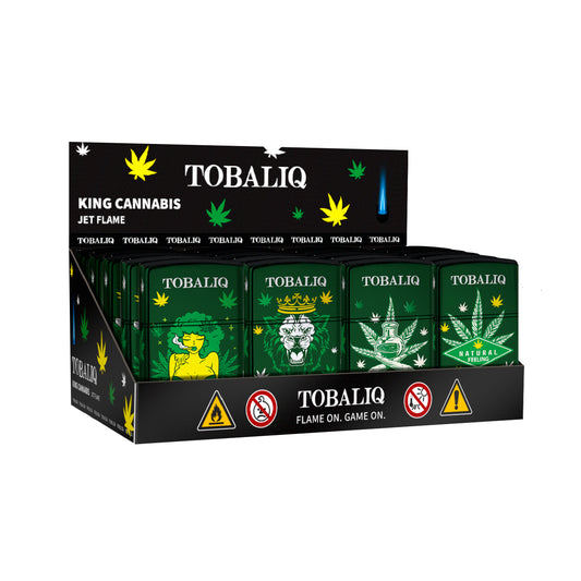 TOBALIQ Jet Flame Lighter KING CANNABIS