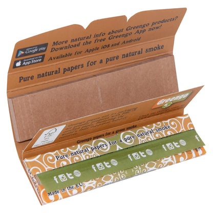 Greengo Unbleached King Size Slim 2 in 1 