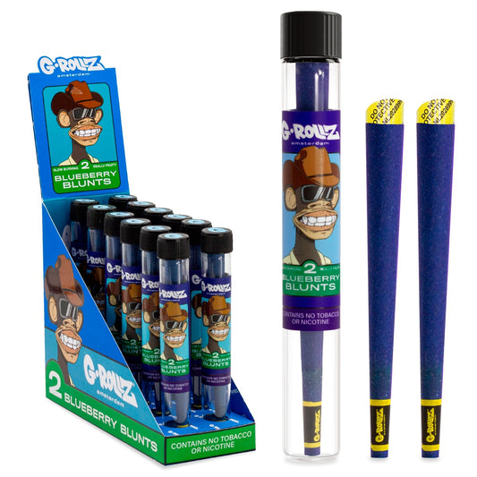 G-Rollz | Blue Ape Cones - 2x Pre-rolled Cones (12 Pack Display, 24 Cones)