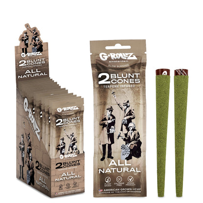 G-Rollz | Banksy's Graffiti - 2x 'All Natural' Pre-rolled Cones (12 pack Display, 24 wraps)