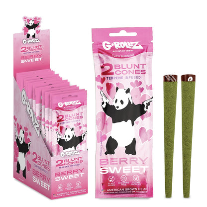 G-Rollz | Banksy's Graffiti - 2x 'Berry Sweet' Terpene-infused Cones (12 pack Display, 24 wraps