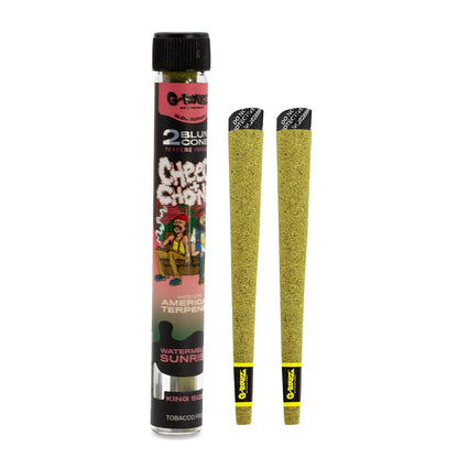 G-Rollz | Cheech & Chong(TM) 2x Terpene Infused Cones 'Watermelon Sunrise' (12 Pack Display)