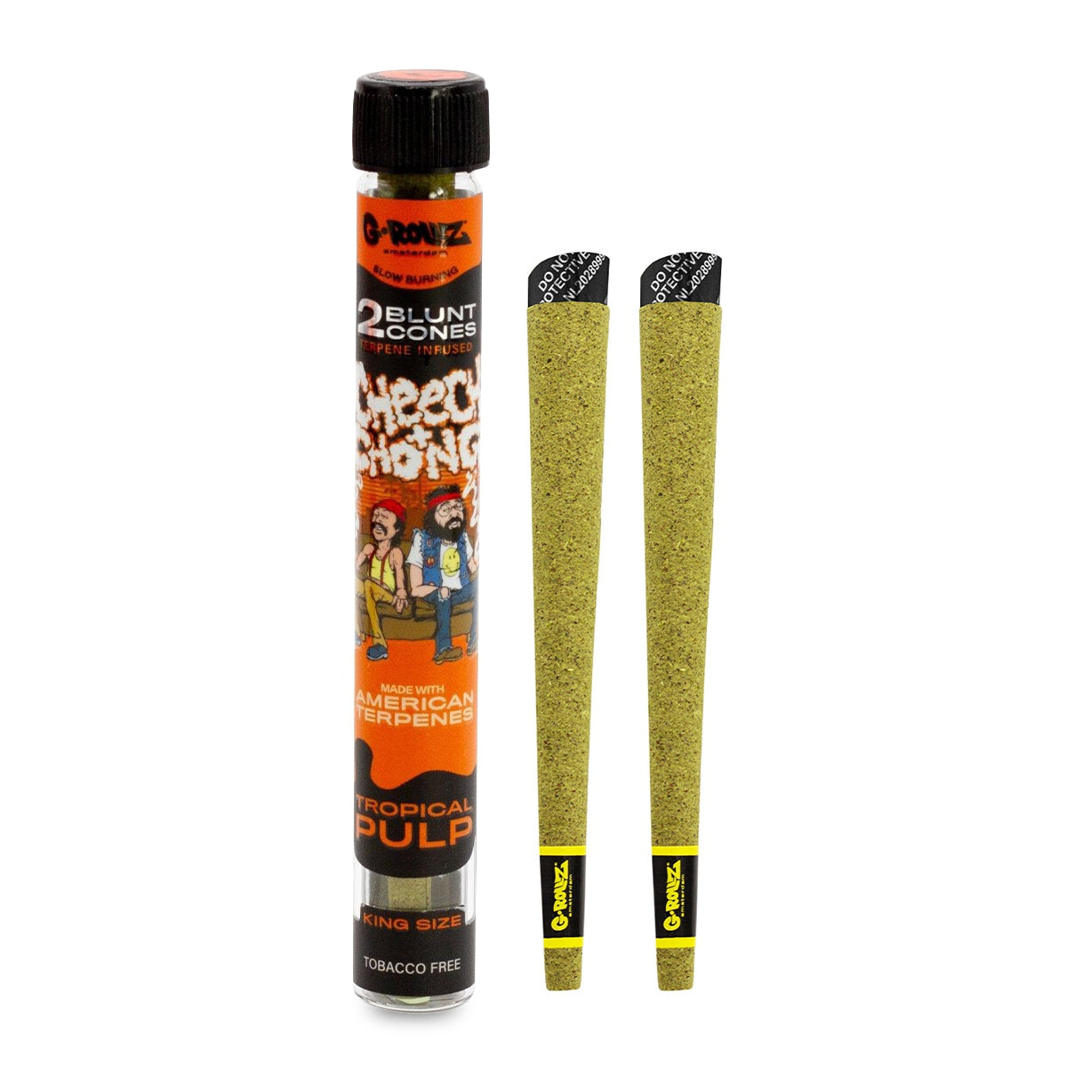 G-Rollz | Cheech & Chong(TM) 2x Terpene Infused Cones 'Tropical Pulp' (12 Pack Display)