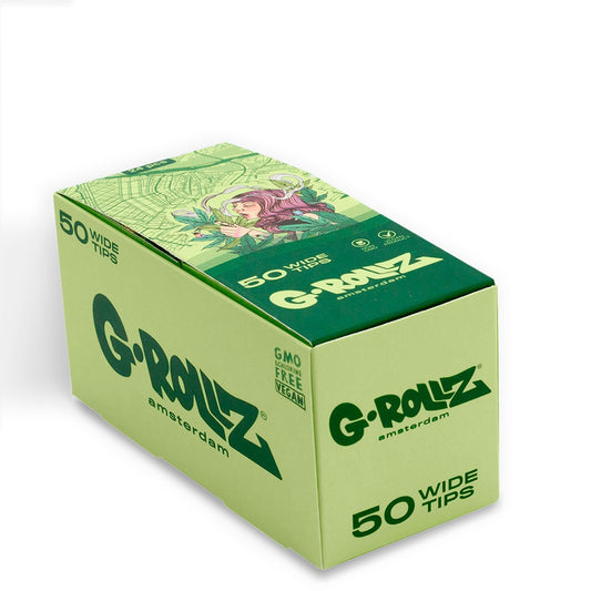G-Rollz | Collector 'Colossal Dream' Green Filter Tips 2,5 X 6cm 50 Tips Book 24/Display