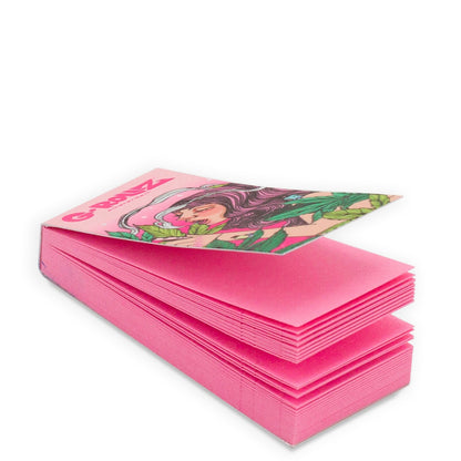 G-Rollz | Collector 'Mushroom Lady' PINK Filter Tips 2,5 X 6cm 50 Tips Book 24/Display