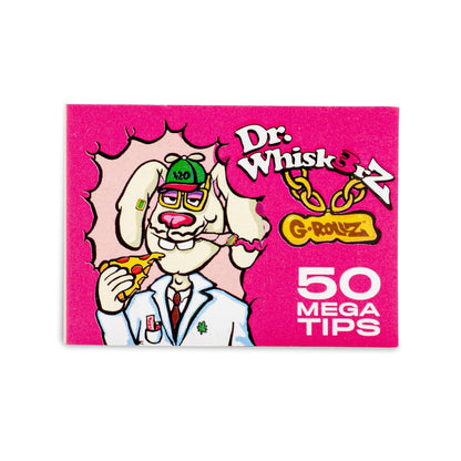 G-Rollz | "Dr. Whiskerz" Pink Mega Tips 4x5.5cm 50 Tips Booklet (24/Display)