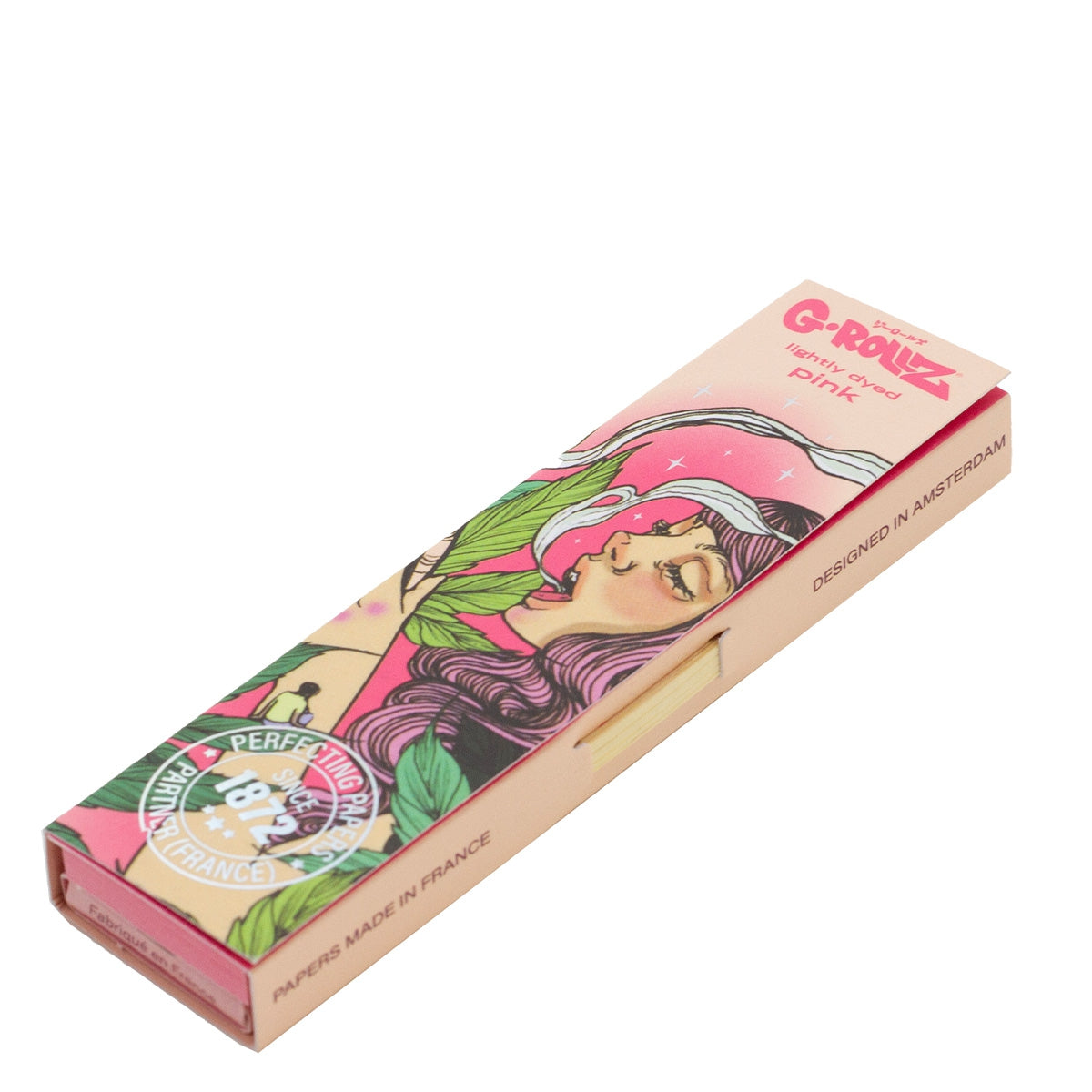 G-Rollz | Collector 'Colossal Dream' Pink - 50 KS Slim Papers + Tips (24 Booklets Display)