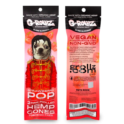 G-Rollz | 2x 'Strawberry Pop' Pre-Rolled Hemp Cones (12 Pack Display, 24 Cones)
