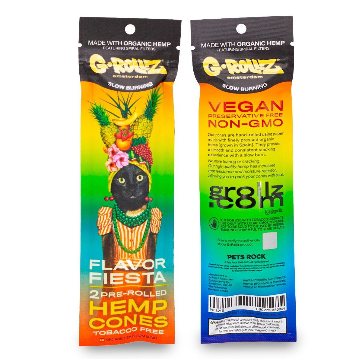 G-Rollz | 2x 'Flavor Fiesta' Pre-Rolled Hemp Cones (12 Pack Display, 24 Cones)