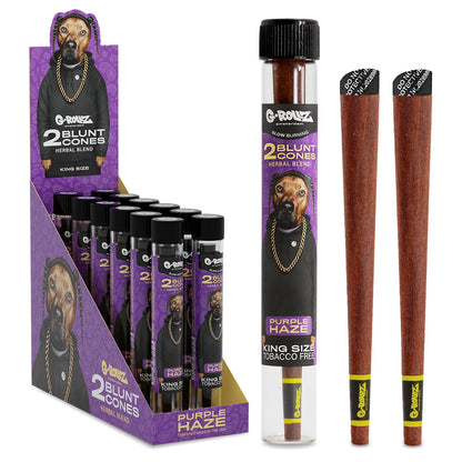 G-Rollz | 'The Dog' Terpene Infused Cones 'Purple Haze' (12 Pack Display, 24 Cones)