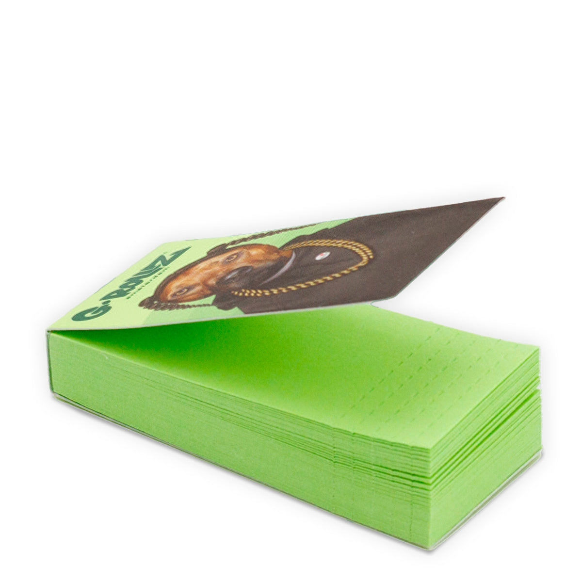 G-Rollz | Pets Rock 'Rap' Green Filter Tips 2,5 X 6cm 50 Tips Book 24/Display