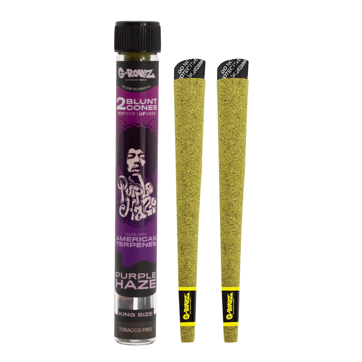 G-Rollz | Terpene Infused Cones 'Purple Haze' (12 Pack Display, 24 Cones)