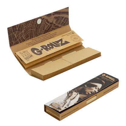 G-Rollz | 'Serenade' Unbleached - 50 KS Slim Papers + Tips (24 Booklets Display)