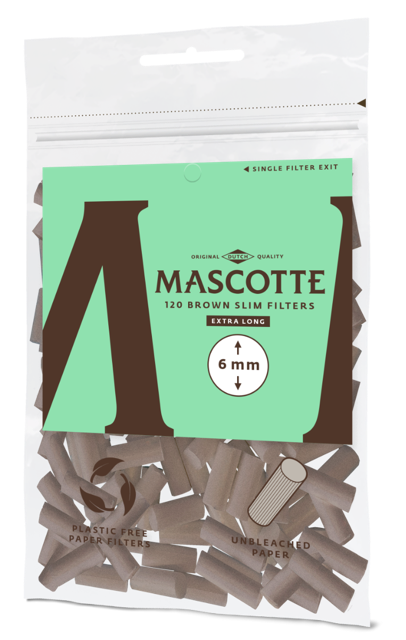 Mascotte Brown Slim Filters 6mm
