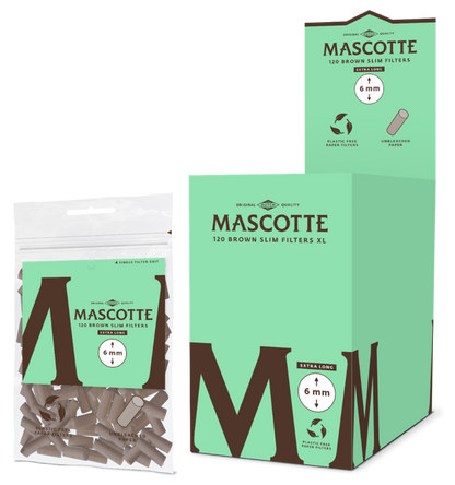 Mascotte Brown Slim Filters 6mm